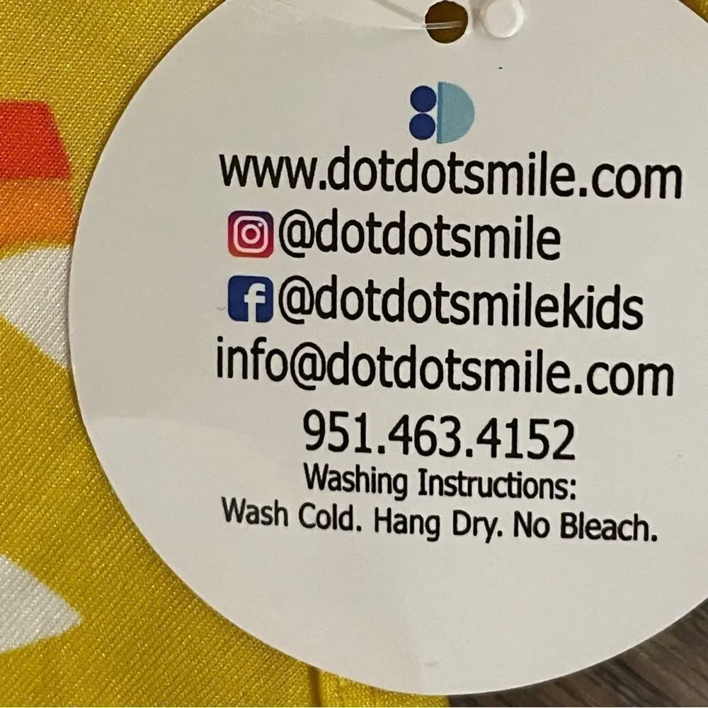 NWT Dot Dot Smile Candy Corn Twirl Sleeveless Dress Orange White Gold Size 2T